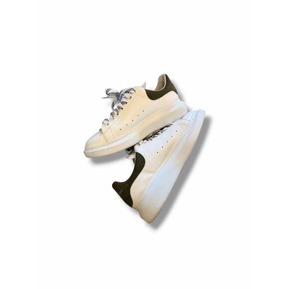 Alexander McQueen Larry Sneaker Khaki Crocodile | Size 42.5(9.5)